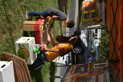 Children playing in the FFA Kid Zone