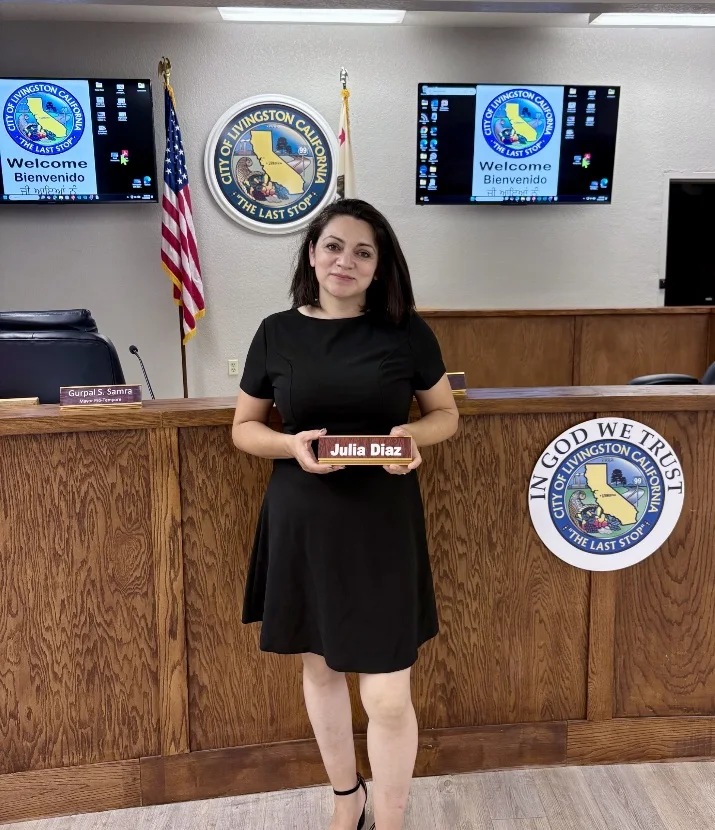 Recreation Commissioner Julia Diaz at Livingston City Hall