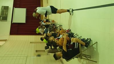 Saturday morning basketball game