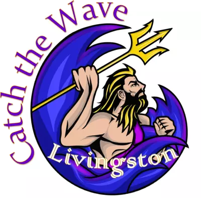 Livingston Waves swim team logo
