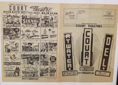 Theater advertisement from the Livingston Chronicle