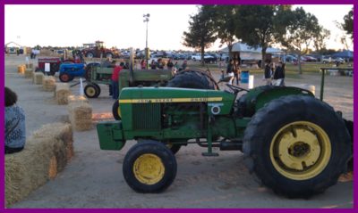 Antique tractor exhibit